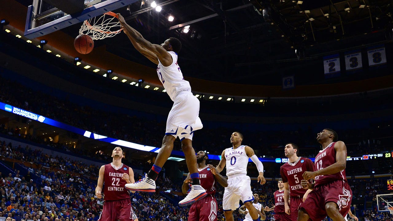 Kansas turns back pesky Eastern Kentucky 80-69